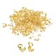 thumbnail image 1 of 200Pcs Cubiertas de nudos de puntas de cuentas abiertas, extremos de calotte de metal con pliegue (4mm/0.16 pulgadas, dorado), 1 of 6
