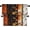 Wood 1 Black, variant on Field Scenery Winter Blackout Short Curtains for Windows, Azure Blue Glacier Clouds Kitchen Valance Thermal Insulated Rod Pocket Window Treatment for Bathroom 52 X 18 in