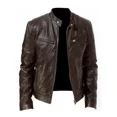 thumbnail image 3 of Customized 2024 New UZZDSS Leather Jacket Men Men's Leather Jackets, 3 of 5