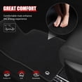thumbnail image 6 of Ikon Motorsports Nylon Car Floor Mats Compatible with 2024-2025 Chevy Trax & Buick Envista, OE Fitment Style Black Driver Passenger Car Carpets, Front Rear 3PCS Full Set, 6 of 9