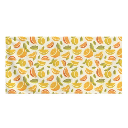 Vodetik Store Summer Fruits Bath Towels Orange Spa Towels Soft Absorbent Beach Towels 29.5×59in