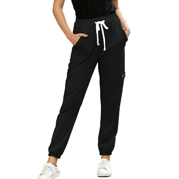 YABCSAZ Sweatpants for Women Casual Leggings High Waist Loose Pants Track Cuff Athletic Pants with Pockets for Workout, Jogging, Running,Yoga