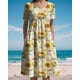 thumbnail image 3 of Vestido Medlor para mujer con estampado floral bohemio de verano y bolsillos, 3 of 6