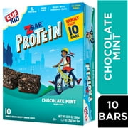 CLIF Kid Zbar Protein - Chocolate Mint - Crispy Whole Grain Snack Bars - Made with Organic Oats - Non-GMO - 5g Protein - 1.27 oz. (10 Pack)