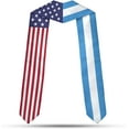 thumbnail image 2 of Custom Guatemalan Graduation Sash Custom Guatemalan American Flag Graduation Sash 2025 Guatemala Graduation Stole, 2 of 5