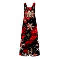 thumbnail image 5 of Women Christmas Outfit Stylish Women's Casual Christmas Print Jumpsuit Featuring Convenient Side Pockets For Everyday Comfort And Festive Seasonal Wear Black 2XL, 5 of 6