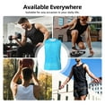thumbnail image 5 of Uemuo Sky Blue Glitter Pattern Men's Sleeveless T-Shirt,Muscle Athletic Tank Top, Moisture-wicking Quick-dry Breathable Classic Tee Top for Gym Run Outdoor Sports-Large, 5 of 8