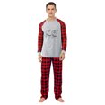 thumbnail image 3 of iHapHap Matching Family Pajamas Red Plaid New Year Graphic Sleepwear Set, Womens XL, 3 of 6