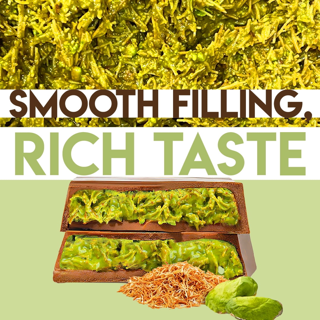 Gulluoglu Dubai Chocolate Filling 2.2 Lb /1 Kg Pistachio Cream with Crispy Kadayif|Middle Eastern Gourmet Dessert Best Ingredient For Dubai Chocolate|Rich, Crunchy & Decadent Treat (2.2 lb /1000 gr)