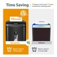 thumbnail image 3 of Paper Shredder 18 Sheet Crosscut P4 Security Level Shreds Paper Credit Card with 8 Gallon Pullout Bin Heavy Duty Jam Proof for Home Office, 3 of 5