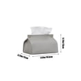 thumbnail image 3 of Office Storage & Organization Tissue Box Leather Tissue Box Bedroom Living Room Desktop Tissue Organiser Home Tissue Sets, 3 of 6