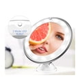 thumbnail image 4 of 10X LED Light Makeup Mirror Lamp Magnifier Battery Portable Hand Vanity Glass Mini Miroir Bathroom Cosmetic Bath Suction Cup ,Widely Use, 4 of 7