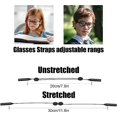 thumbnail image 2 of Paquete de 3 correas de silicona para gafas con 3 pares de ganchos para las orejas, soporte ajustable para correa de gafas de sol, correa para gafas, 2 of 5
