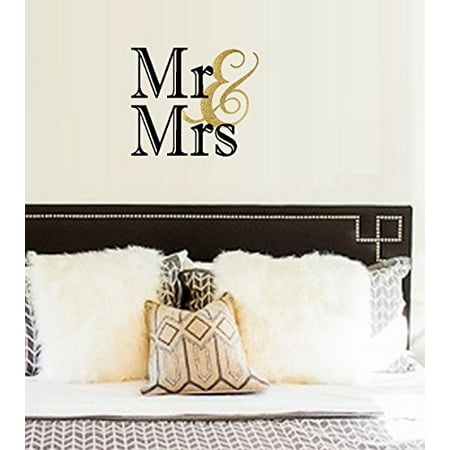 Best  ~ Decals: MR. AND MRS. ~ Wall or Window Decal 13