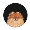 thumbnail image 2 of WIRESTER 7.88 in Round Mouse Pad with Non-Slip Rubber Base for Computers, Laptop, Office & Home - Red Teacup Pomeranian Dog, 2 of 5