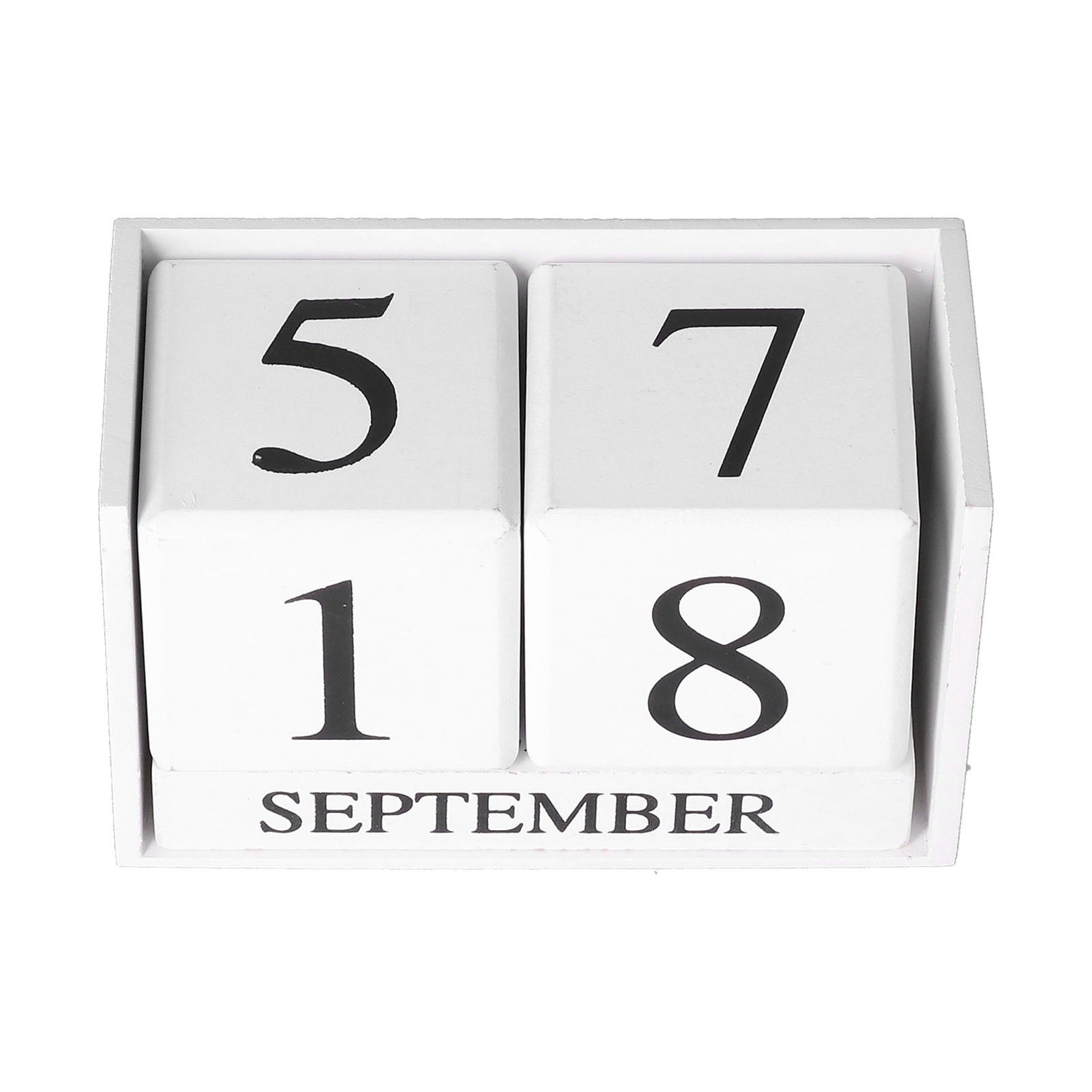 Calendario Perpetuo De Madera Creativo,Soporte Para Teléfono Móvil