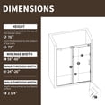 thumbnail image 4 of Frameless Sliding Shower Door 58-60 in. W x 76 in. H, Clear 5/16" Tempered Glass with Brushed Nickel Finish, Silent Smooth-Gliding Mechanism for Bathroom Privacy, 4 of 9
