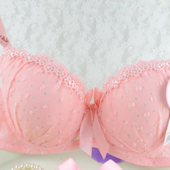 Women Push Up Bra Bowknot Lace Bras Lingerie Underwear Underwired Brassiere 32 34 36 Cup B