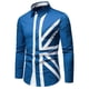 thumbnail image 1 of Hombres Casual Colorblock Cowboy Camisas de Vestir de Manga Larga Con Cuello de Banda Turndown Odeerbi ODB-6, 1 of 9