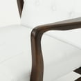 thumbnail image 6 of Callisto Mid Century Modern Faux Leather Club Chair with Wood Frame, 6 of 13