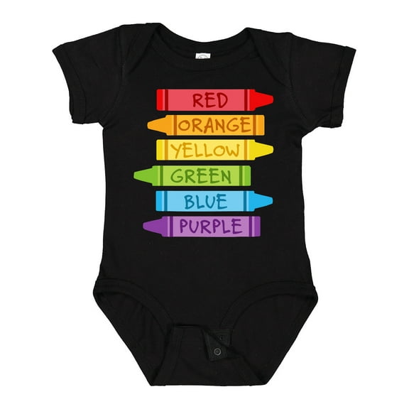 Inktastic Colored Crayons Boys or Girls Baby Bodysuit