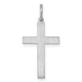 thumbnail image 4 of Auriga Fine Jewelry 925 Sterling Silver Rhodium-plated Laser Designed Cross Pendant for Women (L-25mm, W-12mm), 4 of 6