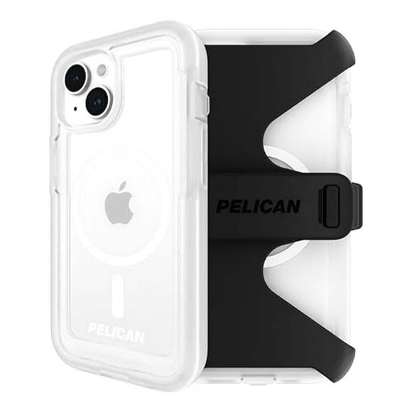 Pelican Voyager MagSafe TransparentCell Phone Case for Apple iPhone 15 Plus, Clear