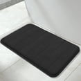 thumbnail image 1 of Alfombra de baño Yimobra, espuma viscoelástica supersuave, absorbente, 80 x 50 cm, color negro, 1 of 8