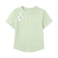 thumbnail image 5 of Loopsun Kids Girls Summer Tops Solid Round Neck Short Sleeve Blouses for 0 to 12 Years, 5 of 5