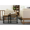 thumbnail image 4 of Tables d'Appoint Gigognes Design Industriel, Cadre en Métal Robuste avec Authentique Robustesse, Table Basse Empilable Gain de Place pour Maisons Urbaines (Effet Vieilli, 2 Pcs), 4 of 4