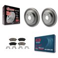 thumbnail image 1 of Transit Auto Front Coated Disc Brake Rotors and Ceramic Pads Kit for Car 2011-2014 Mazda 2 KGC-100506, 1 of 11