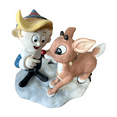 thumbnail image 3 of 2009 Rudolph & Hermey Rudolph the Red-Nosed Reindeer (Rudolph Traditions) Enesco Christmas Tree Ornament 4013876, 3 of 5