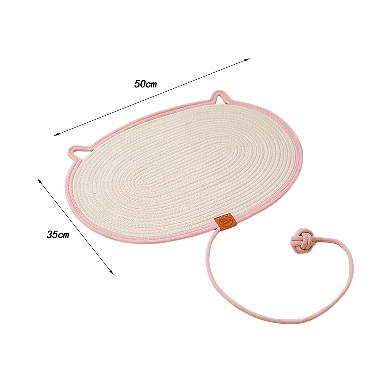 TOOYFUL Cat Scratch Mat Cat Scratching Board Grinding Claws Furniture Sofa Protector Cat Scratch Pad for Indoor Cats Couch Floor Home Pink S