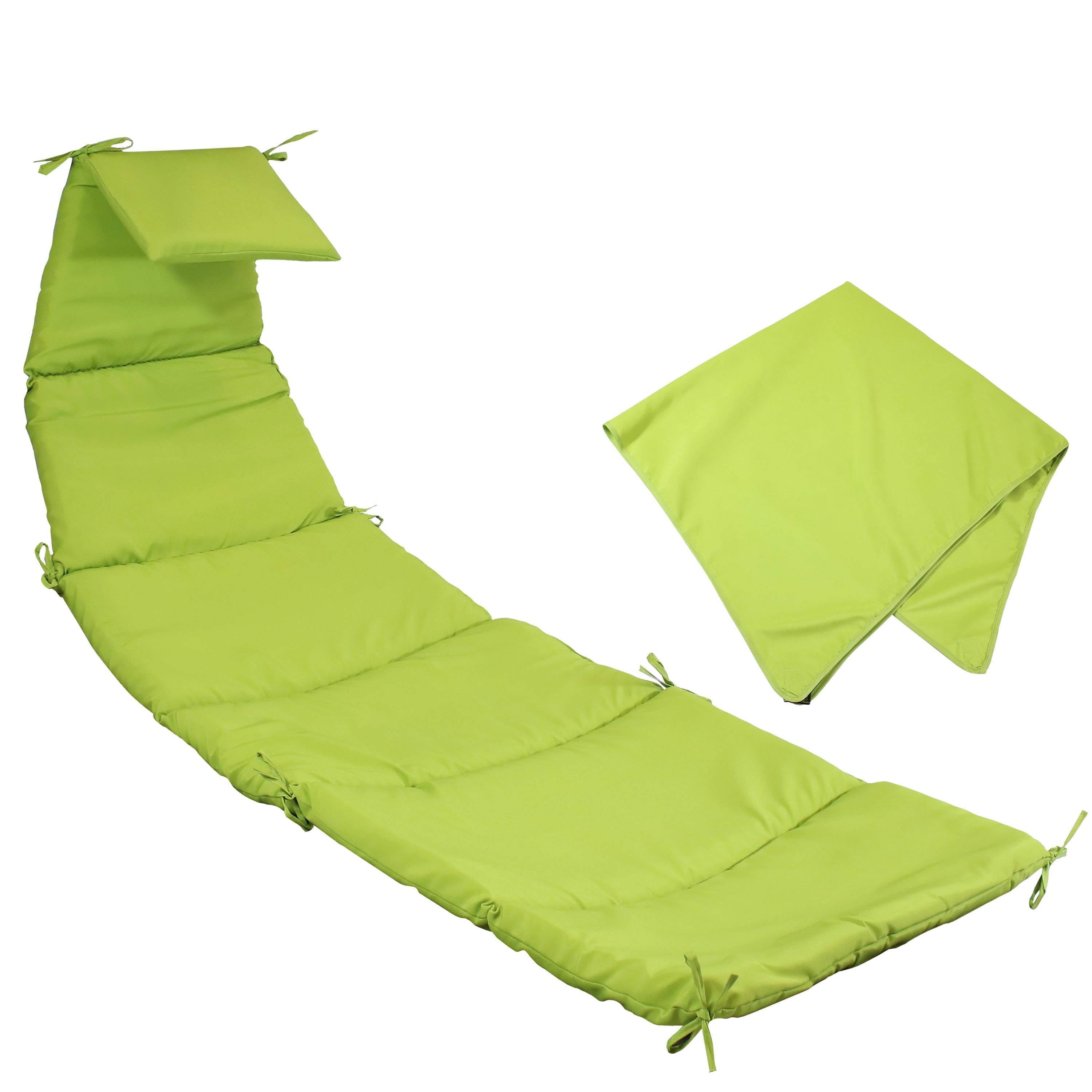 Sunnydaze Outdoor Hanging Lounge Chair Replacement Cushion and Umbrella