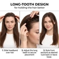 thumbnail image 2 of 6 PCS Plastic Headbands with Teeth, Non-Slip Zig Zag Hair Hoops for Women & Girls, Stylish Hair Accessories, 2 of 6