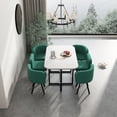 thumbnail image 3 of Modern 7 Pieces Dining Table Set, Rectangle Dining Table with 6 Chairs for Dining Room, Kitchen, 3 of 5