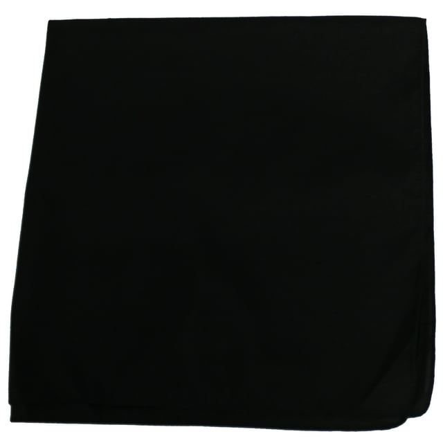 Daydana Lot de 72 Bandanas 100 % Unis - Lot de Gros (Noir)