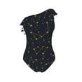 thumbnail image 4 of Yiaed Constellation Print Women One Piece Swimsuits Tummy Control One Shoulder Bathing Suits Pattern Ruffle Swimwear-XX-Large, 4 of 8