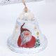 thumbnail image 4 of Advancent Campanas de árbol de Navidad exquisitos colgantes de festival tradicional diseño de escena colgante de Navidad decoración colgante Kits de decoración para fiestas Blanco, 4 of 6