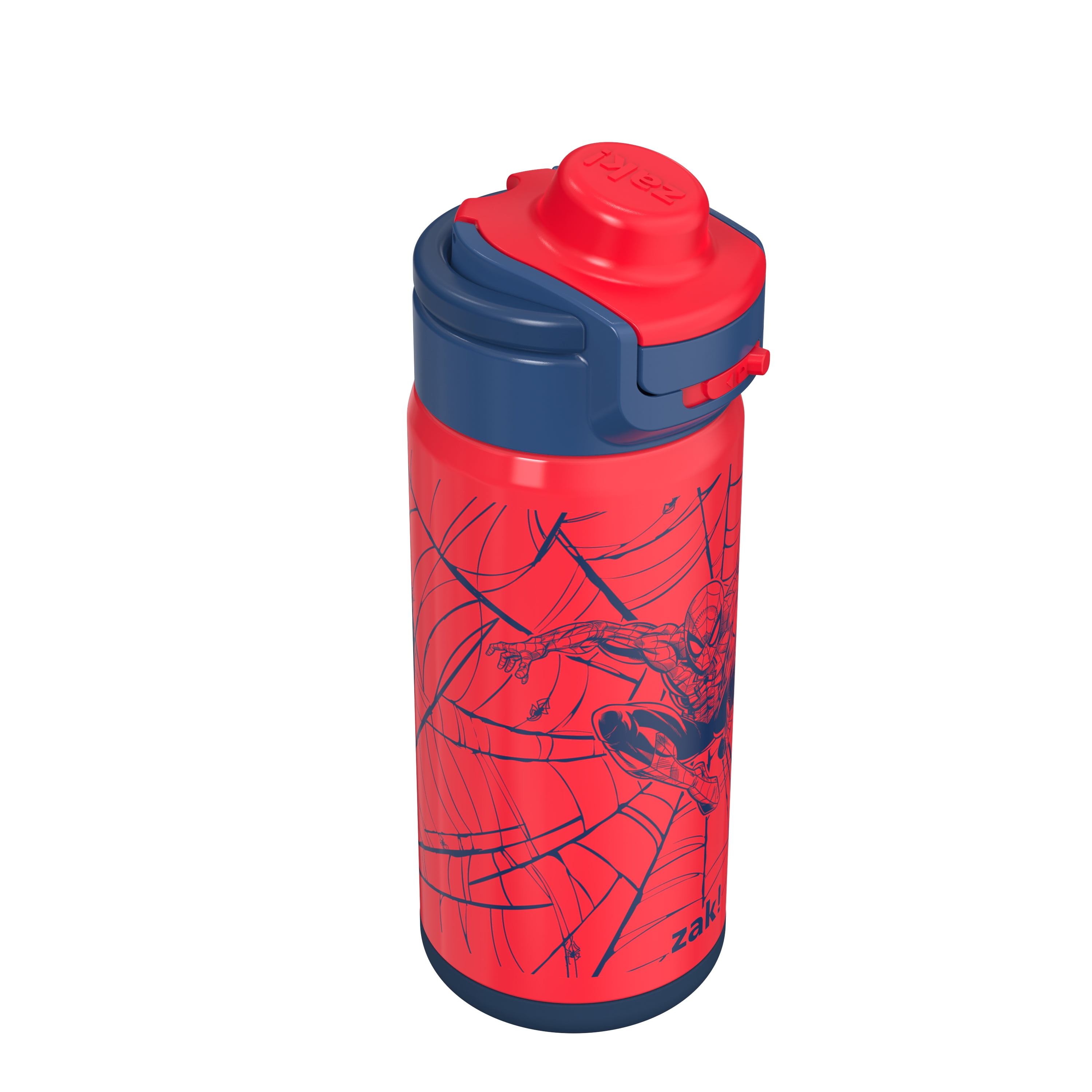 Zak Designs 14oz Spiderman Lincoln Water Bottle - Red