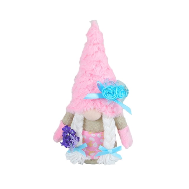 Xihbxyly Adorno Creativo de Muñeco Sin Rostro, Diseño Festivo de Sombrero de Rodolfo, Decoración para El Hogar y Fiestas, Novedoso Regalo Navideño, Delicado Muñeco Anciano, 20 Cm