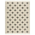 thumbnail image 2 of Boutique Rugs Alstead Boho Moroccan Geometric Shag Runner Rug - High Pile Super Soft Carpet with Tassels for Hallway - Charcoal, Cream - 2'7" x 7'3" (2x8), 2 of 10