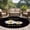 White, variant on Round Area Rug 8 Ft, White Daisy Washable Non-Slip Circle Carpet for Living Room/Bedroom, Spring Hello Daisy Floral Black Collection Low-Profile Large Area Rugs for Indoor