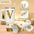 thumbnail image 3 of Vaso SUFAVN con diseño de girasoles con monograma, 1,2 L, para mujer, 3 of 7
