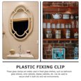 thumbnail image 3 of HORIALENCE 20 Sets Mirror Holder Clips Plastic Transparent Protect Glass in Dry Environments, 3 of 5