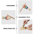 thumbnail image 4 of WASHWEPE Wooden Guiro Percussion Instrument for Beginner with Stick Assorted Color Fish Shaped 3 Sets, 4 of 8
