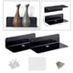 thumbnail image 4 of 2 piezas de estante de pared flotante de acrílico pequeño estante de exhibición para de seguridad de muñeca inalámbrico Negro perfecl Estantes flotantes para dormitorio, 4 of 8