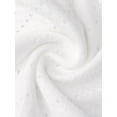 thumbnail image 5 of INSPIRE CHIC Women's Pointelle Pajama Sleepwear Solid Camisole Tops with Shorts Double Strap Loungewear Sets M White, 5 of 6