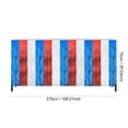 thumbnail image 3 of Table Settings for Dining Table decor, Red White and Blue decorations, White Party decorations, Blue Party decorations, 2 Pc Metallic Fringe Skirt, 4Th of July, indoor Home Events, 3 of 5
