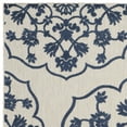 thumbnail image 3 of SAFAVIEH Cottage Keaton Geometric Floral Indoor/Outdoor Area Rug Light Grey/Royal Blue, 5'3" x 7'7", 3 of 5